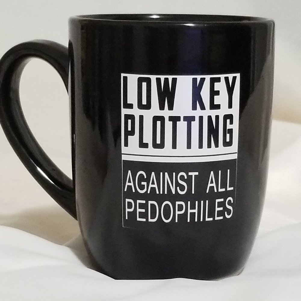 Black and White Q Rabbit Coffee Mug